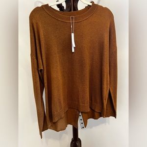 Lilla P Sweater s L roomy NWT Caramel color.